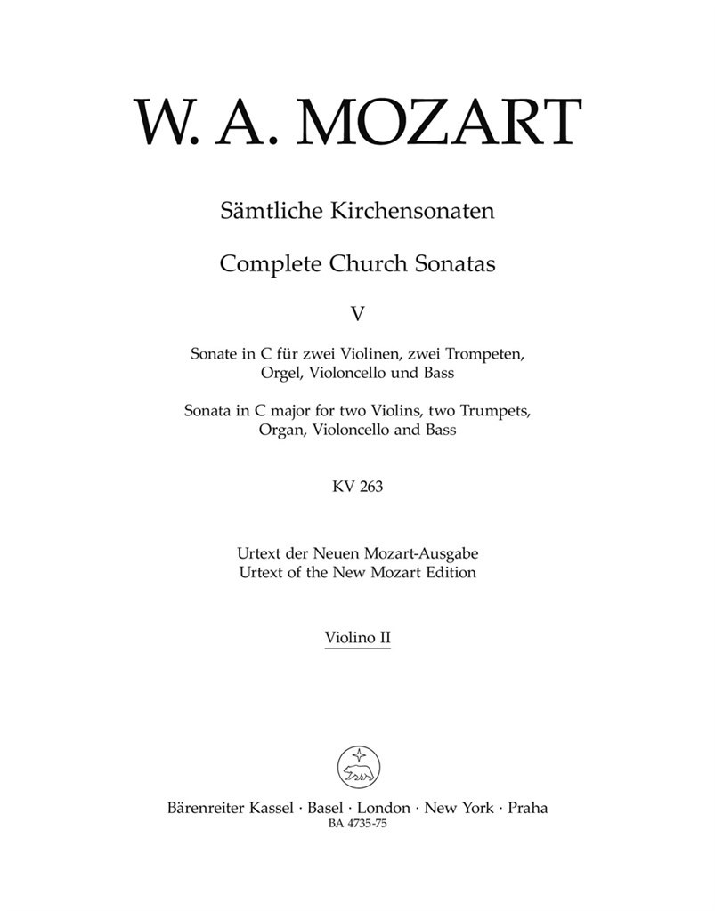 Samtliche Kirchensonaten, Heft 5